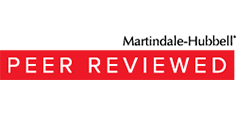 Martindale-Hubbell Peer Reviewed badge