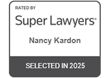 Super Lawyers Rated badge for Nancy Kardon, Selected in 2025